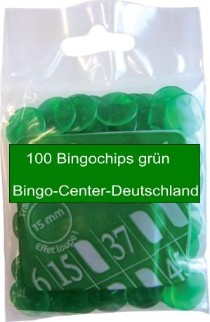 Bingo-Chips, grün